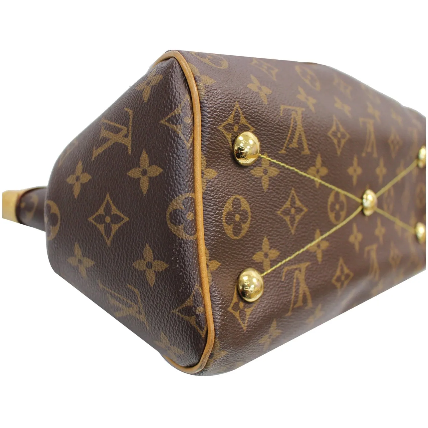 LOUIS VUITTON Tivoli PM Monogram Canvas Shoulder Bag Brown