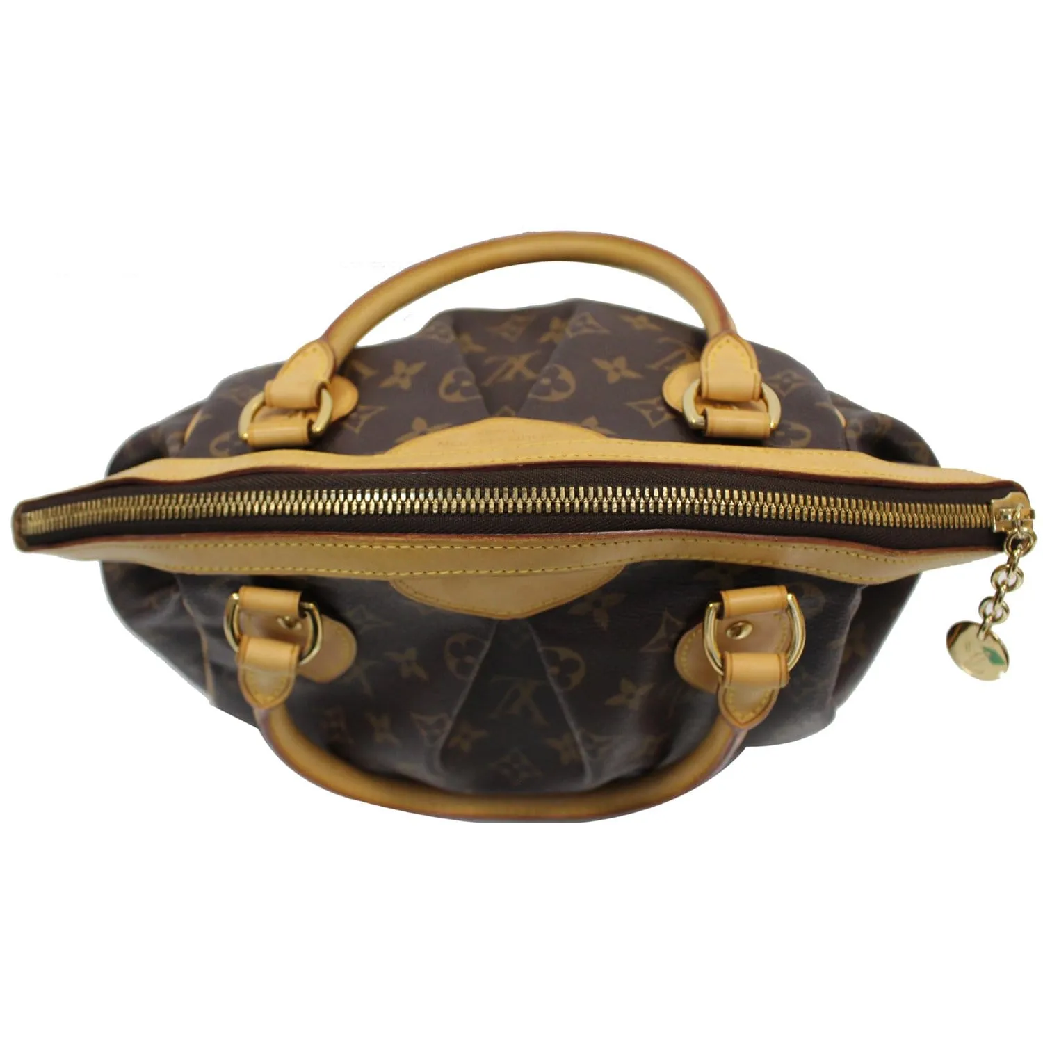 LOUIS VUITTON Tivoli PM Monogram Canvas Shoulder Bag Brown