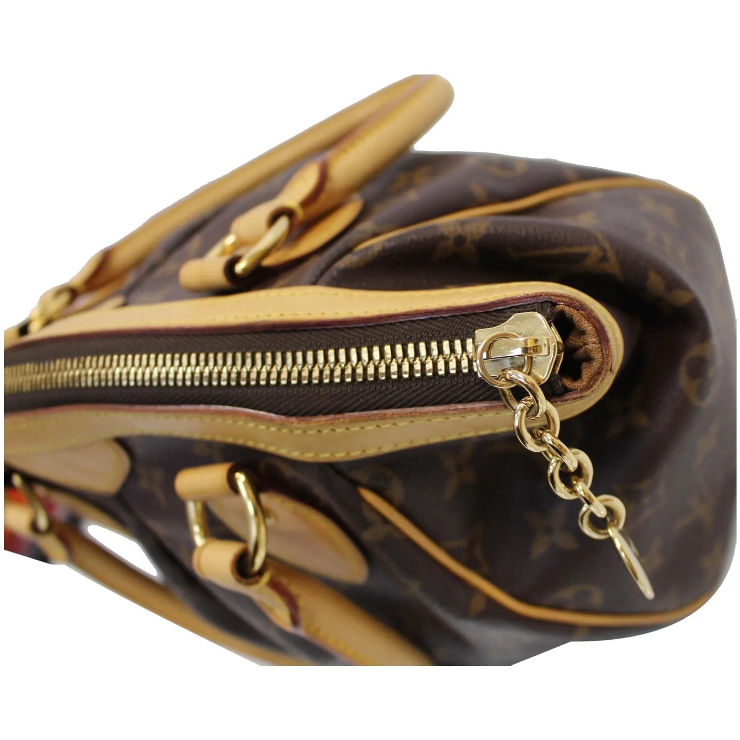 LOUIS VUITTON Tivoli PM Monogram Canvas Shoulder Bag Brown