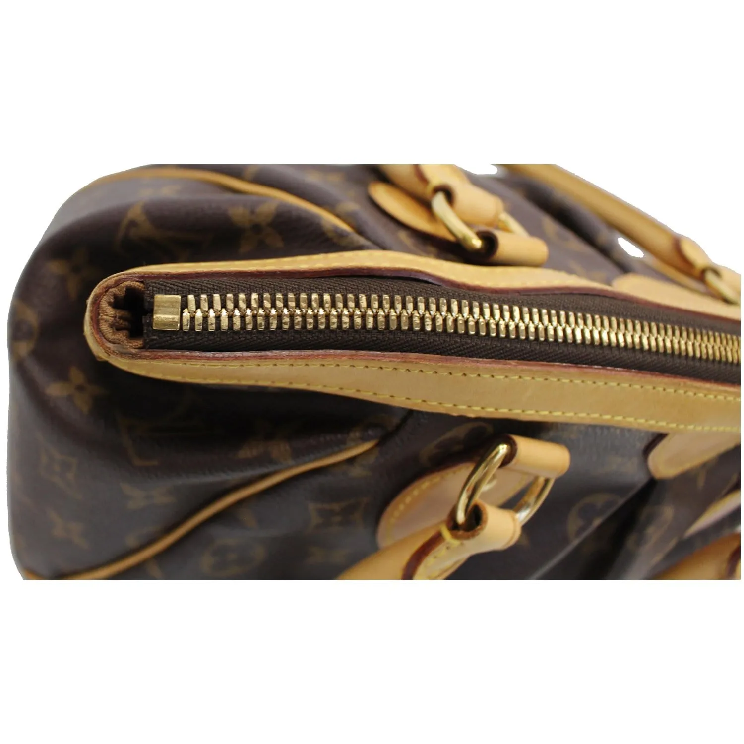 LOUIS VUITTON Tivoli PM Monogram Canvas Shoulder Bag Brown