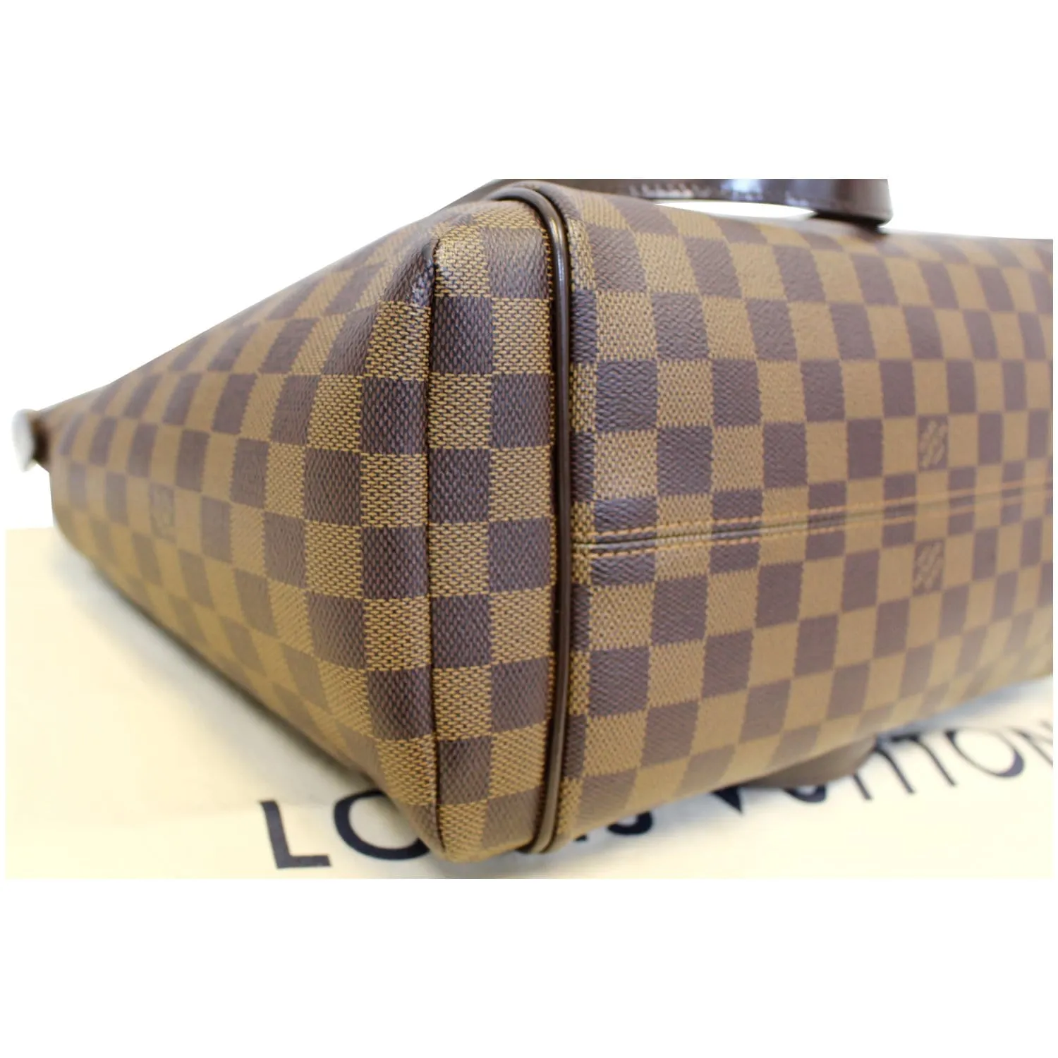 Louis Vuitton Totally MM Damier Ebene Shoulder Bag Brown