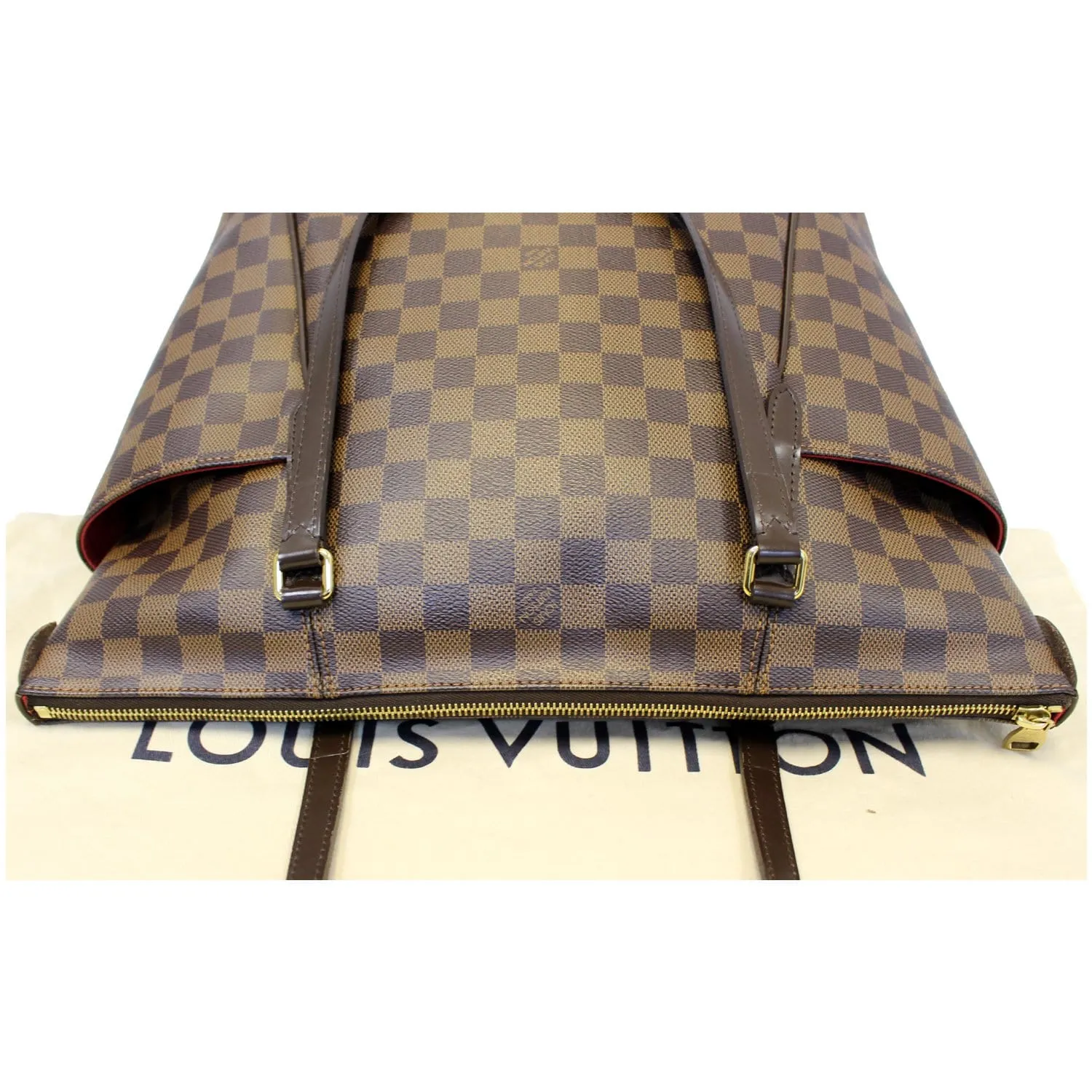 Louis Vuitton Totally MM Damier Ebene Shoulder Bag Brown