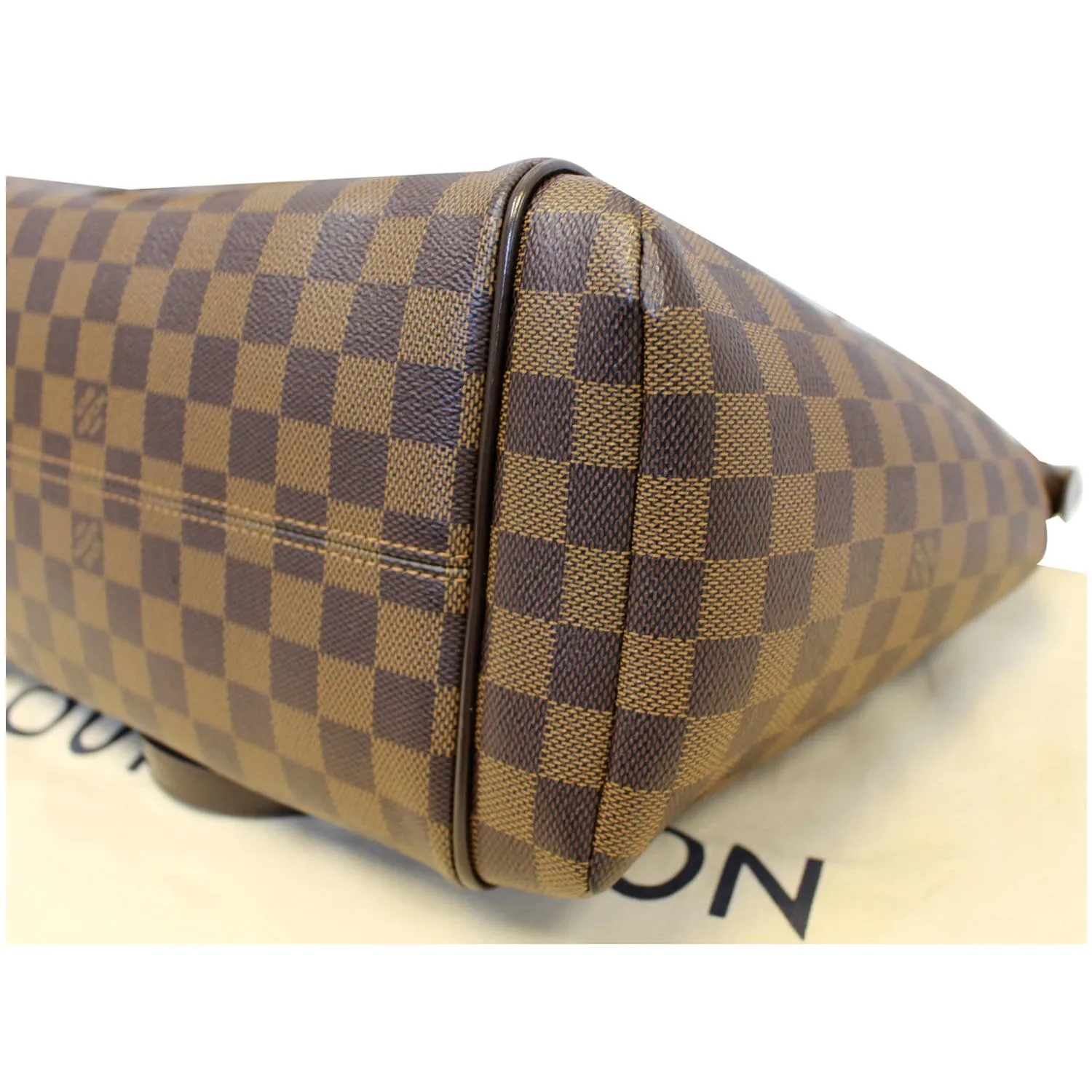 Louis Vuitton Totally MM Damier Ebene Shoulder Bag Brown