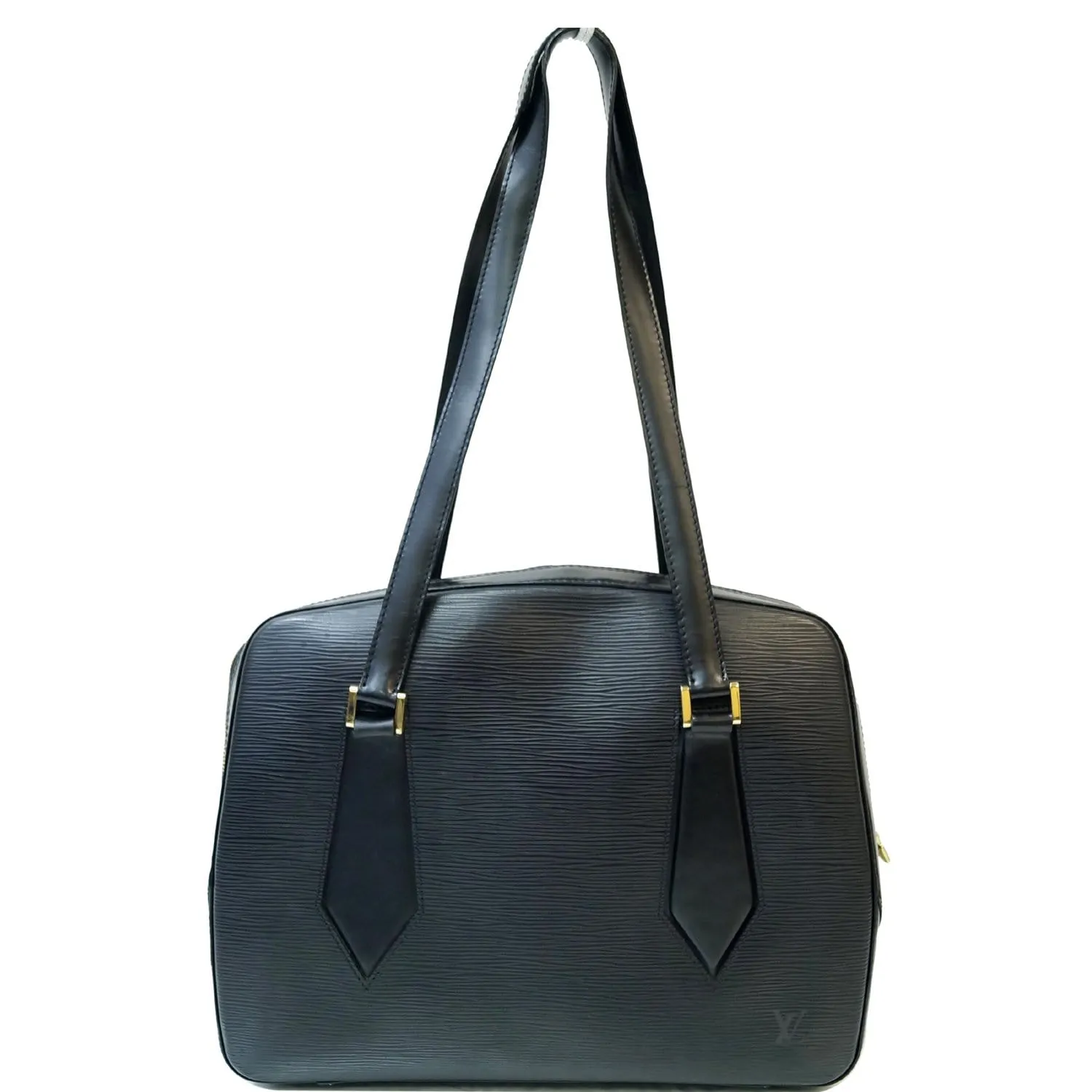 LOUIS VUITTON Voltaire Black Epi Leather Shoulder Bag Black
