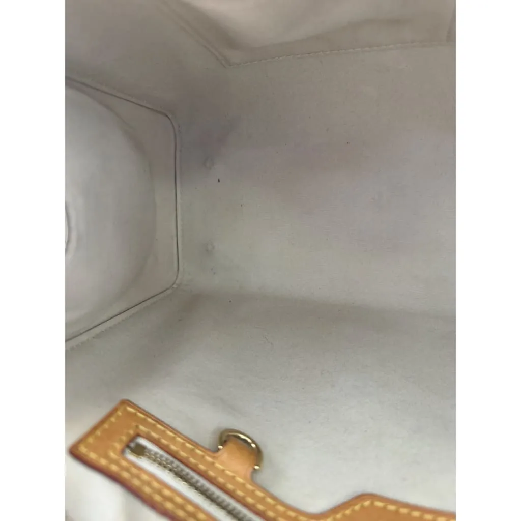 Louis Vuitton Yellow Vernis MM Brea Bag With Crossbody Strap & Dustbag