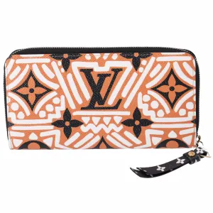 Louis Vuitton Zippy Wallet LV Crafty Monogram M69437 Creme Caramel Canvas