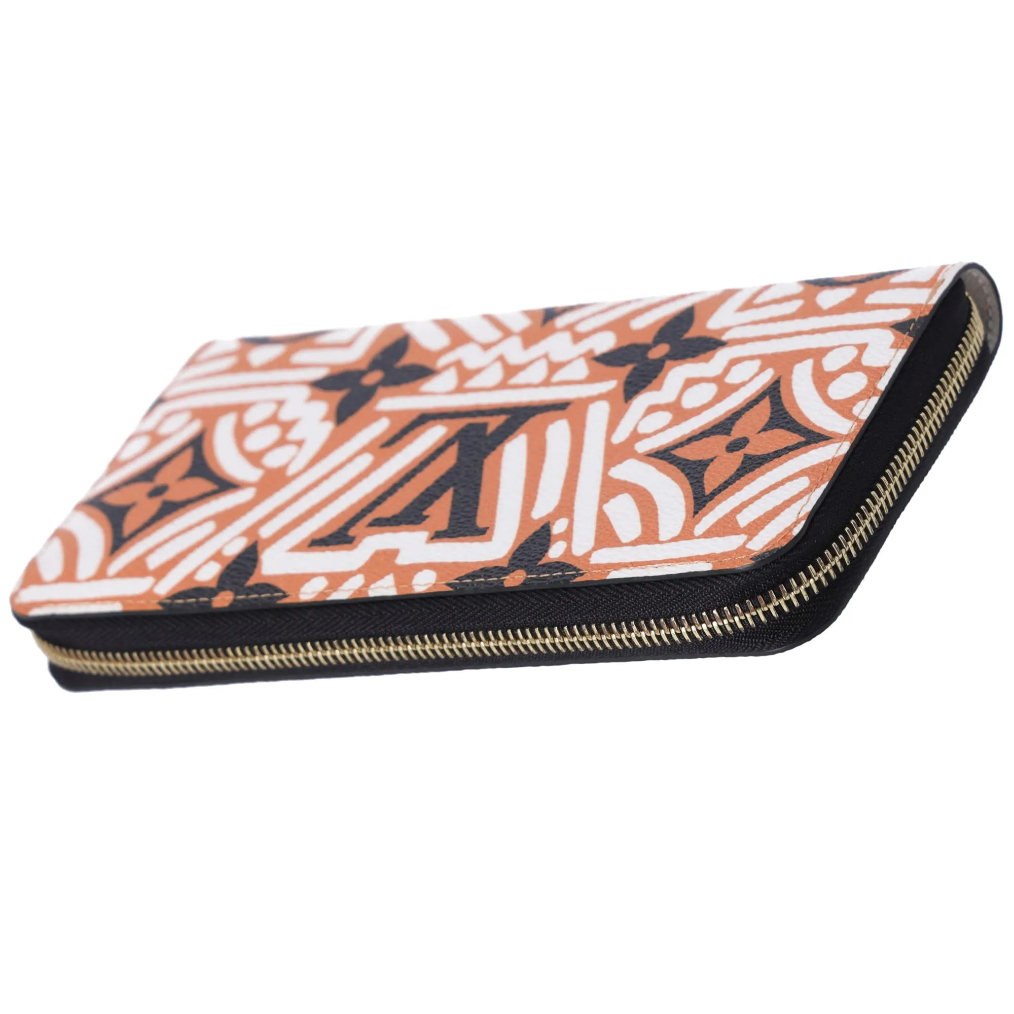 Louis Vuitton Zippy Wallet LV Crafty Monogram M69437 Creme Caramel Canvas
