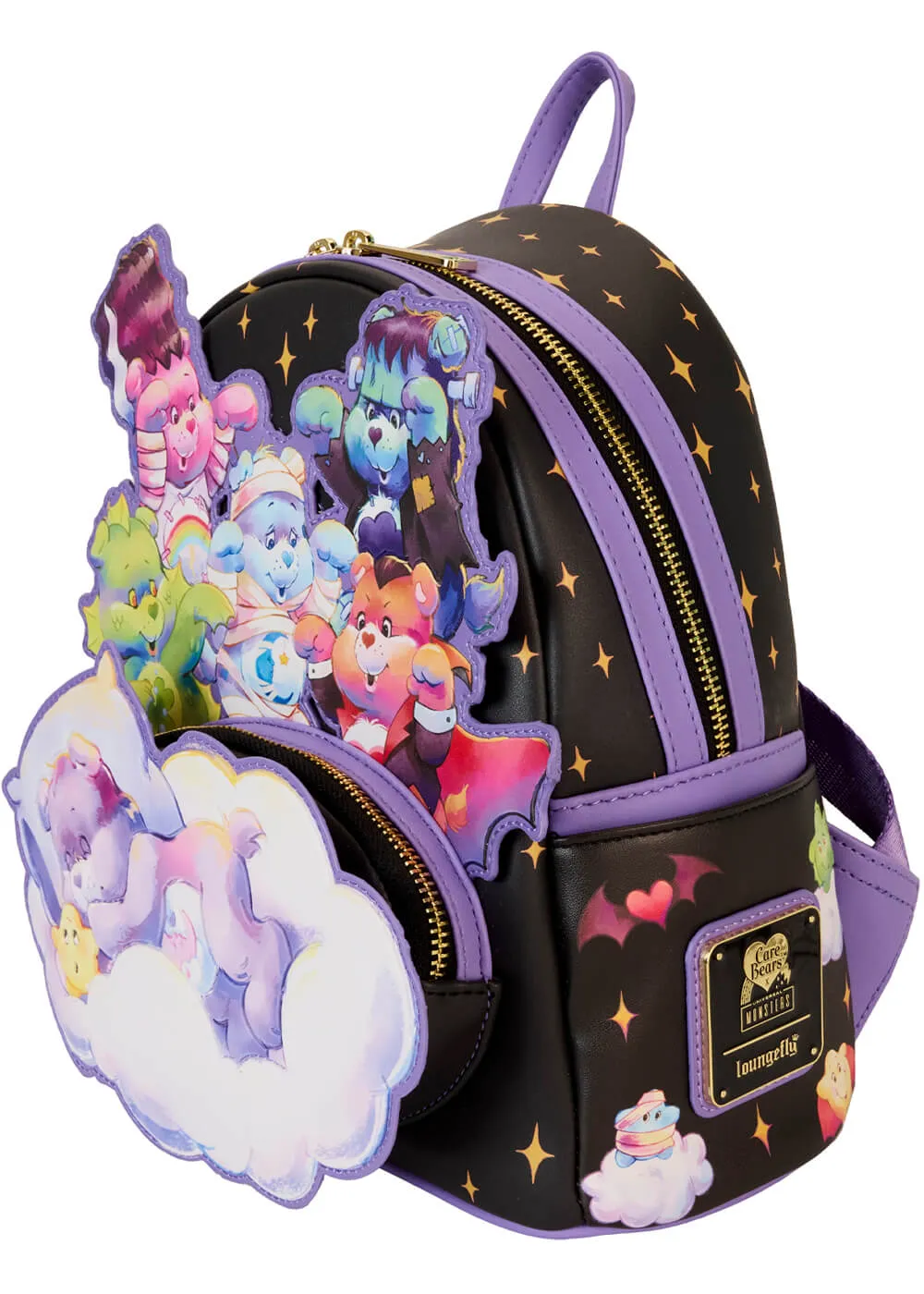 Loungefly Carebears x Universal Monsters Scary Dreams Backpack Black
