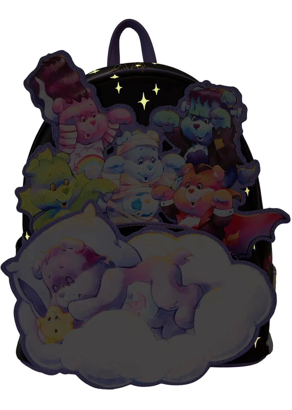 Loungefly Carebears x Universal Monsters Scary Dreams Backpack Black