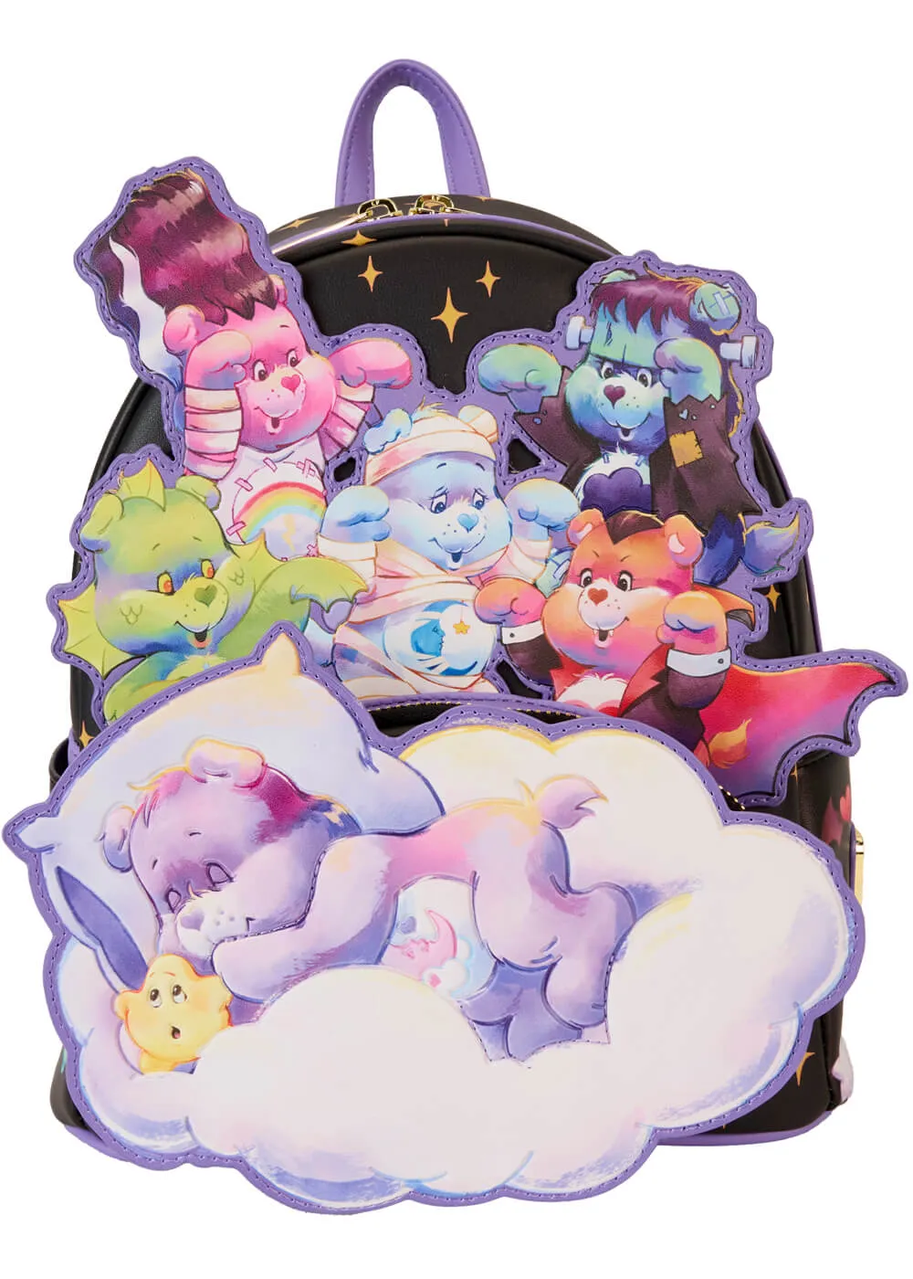 Loungefly Carebears x Universal Monsters Scary Dreams Backpack Black