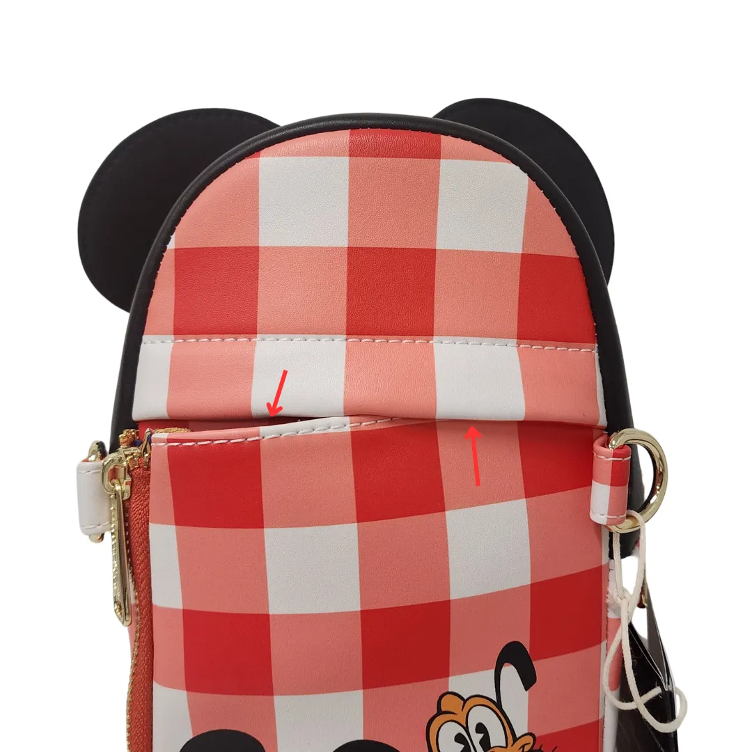 Loungefly Disney Minnie Mouse Cup Holder Crossbody DEFECTIVE #65