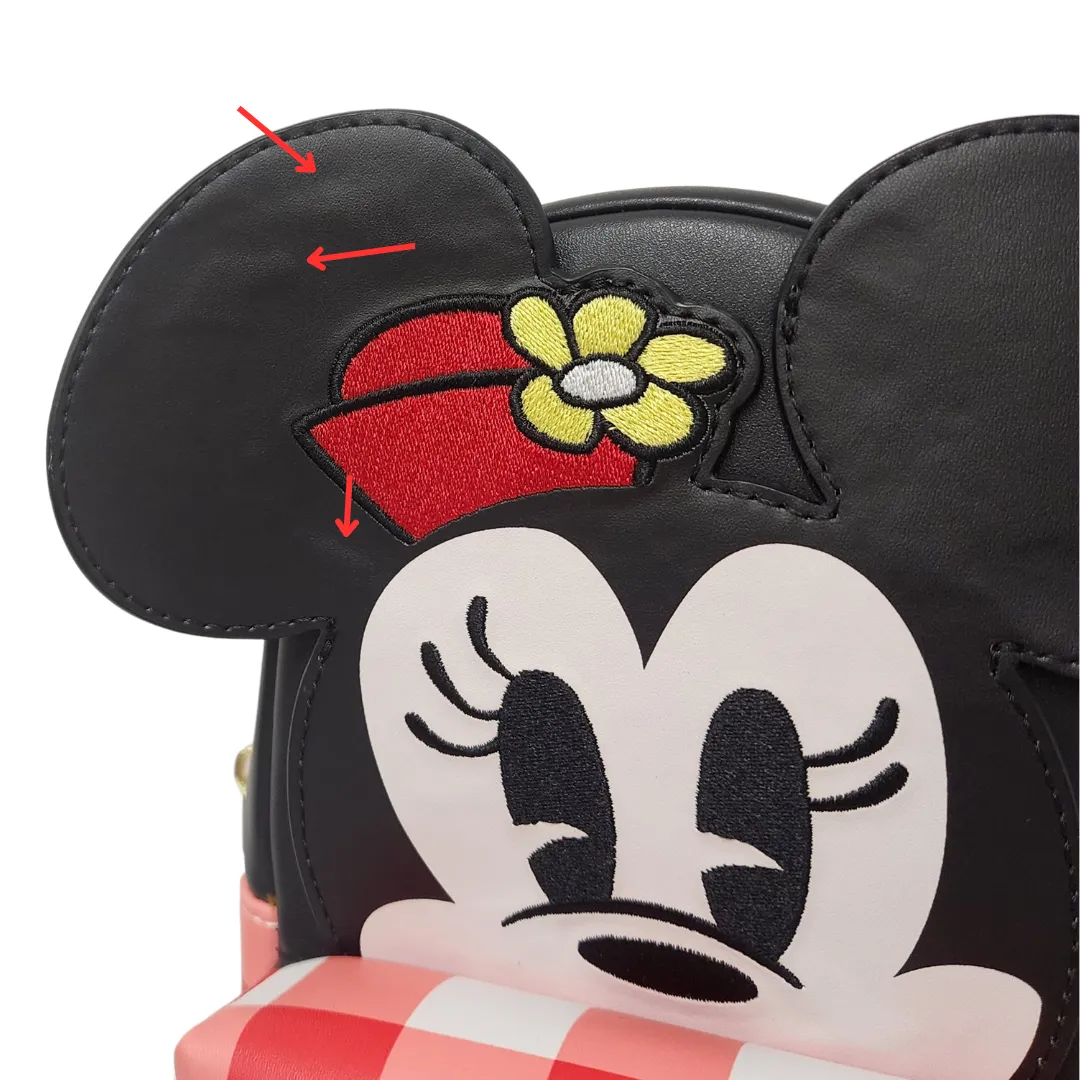 Loungefly Disney Minnie Mouse Cup Holder Crossbody DEFECTIVE #65