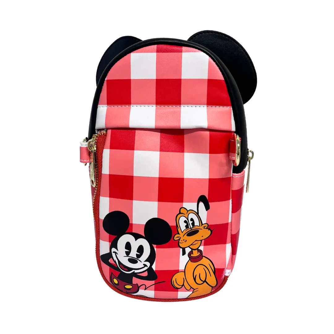 Loungefly Disney Minnie Mouse Picnic Blanket Cup Holder Crossbody Bag DEFECTIVE #44
