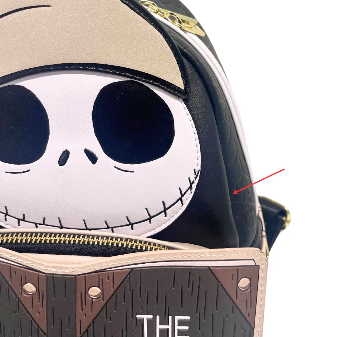 Loungefly Disney Nightmare Before Christmas Bedtime Jack Scientific Method Glow Mini Backpack DEFECTIVE #308