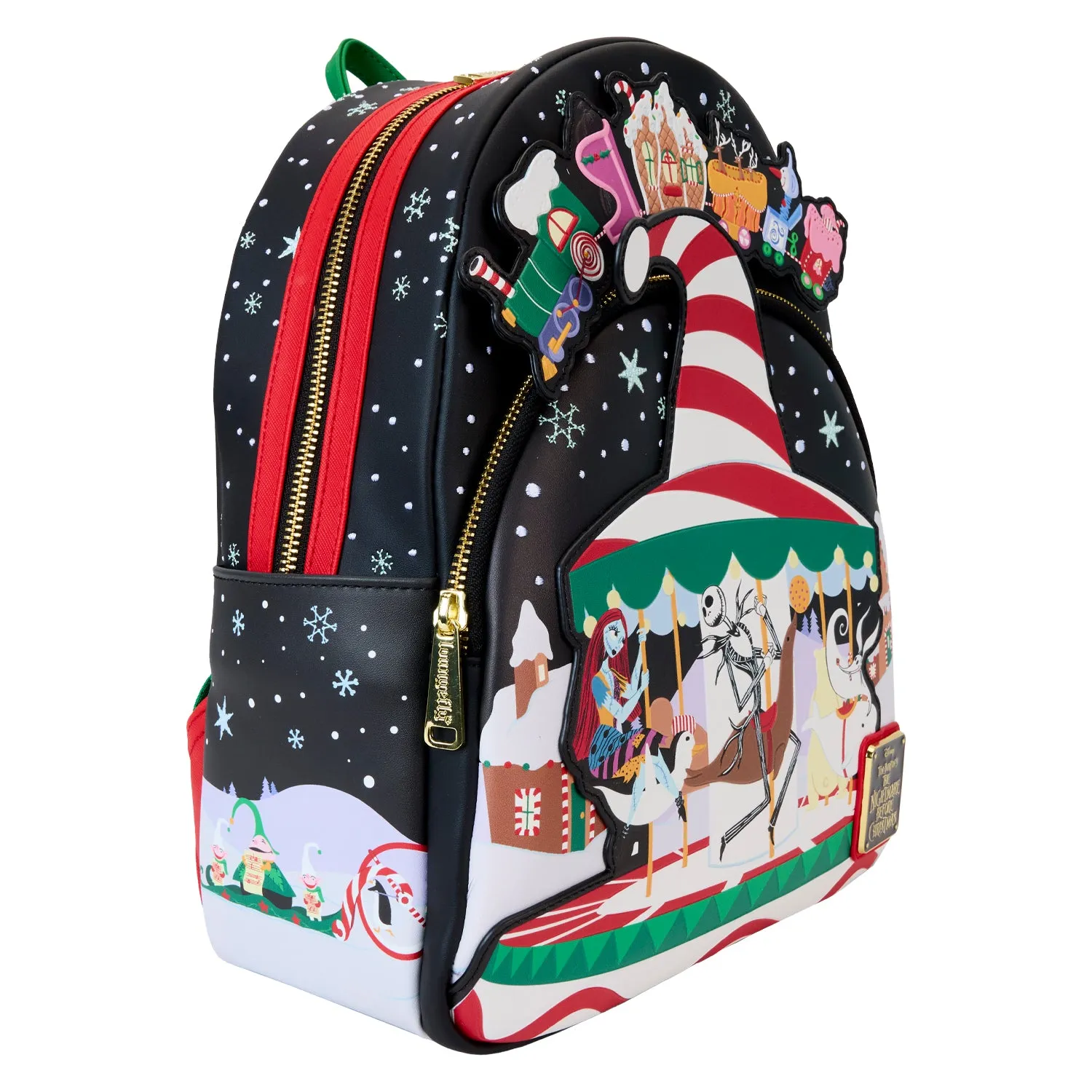 Loungefly Disney Nightmare Before Christmas Journey To Christmas Town Mini Backpack