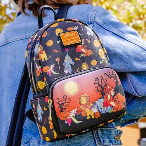 LOUNGEFLY DISNEY: WINNIE THE POOH - HALLOWEEN GROUP MINI BACKPACK