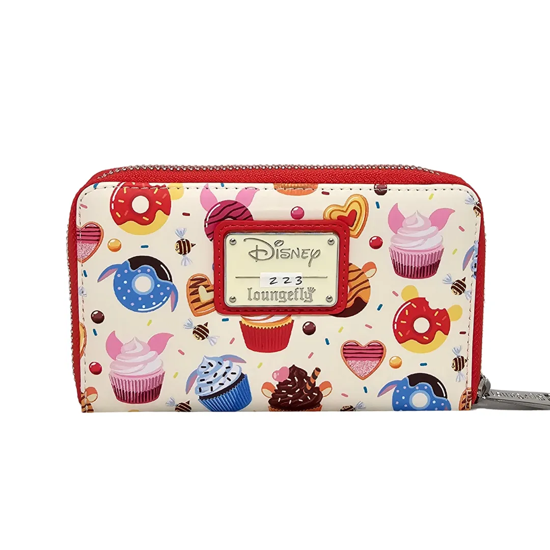 Loungefly Disney Winnie The Pooh Sweets Zip Around Wallet DEFECTIVE #223