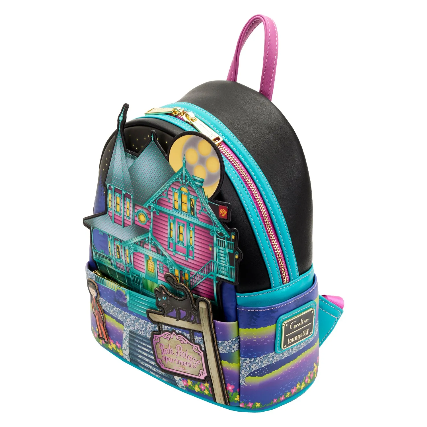 Loungefly Laika Coraline Glow in the Dark House Mini Backpack