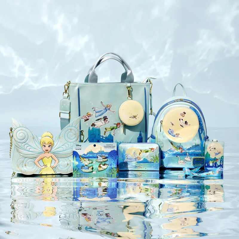Loungefly Peter Pan You Can Fly Glow Tote Bag With Coin Bag