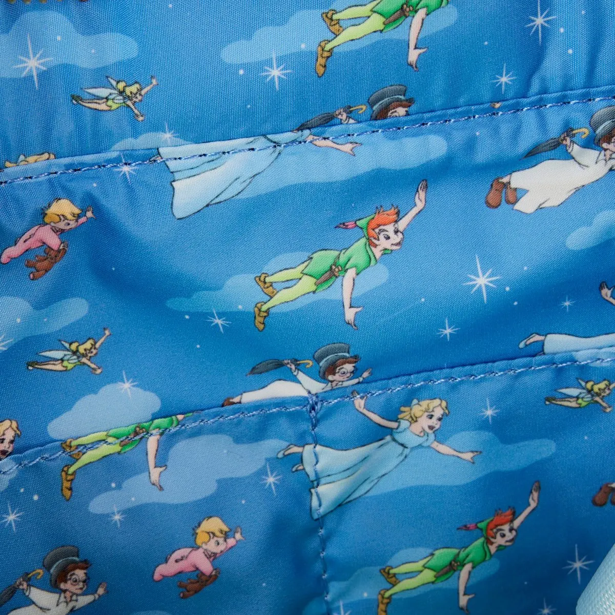 Loungefly Peter Pan You Can Fly Glow Tote Bag With Coin Bag