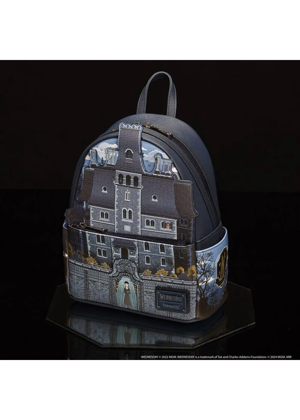 Loungefly Wednesday Nevermore Academy Backpack Black