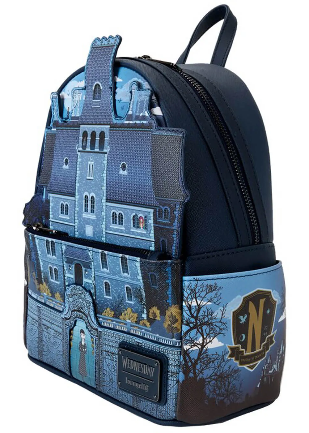 Loungefly Wednesday Nevermore Academy Backpack Black
