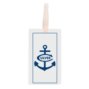 Luggage Tag - Navy Culver Anchor
