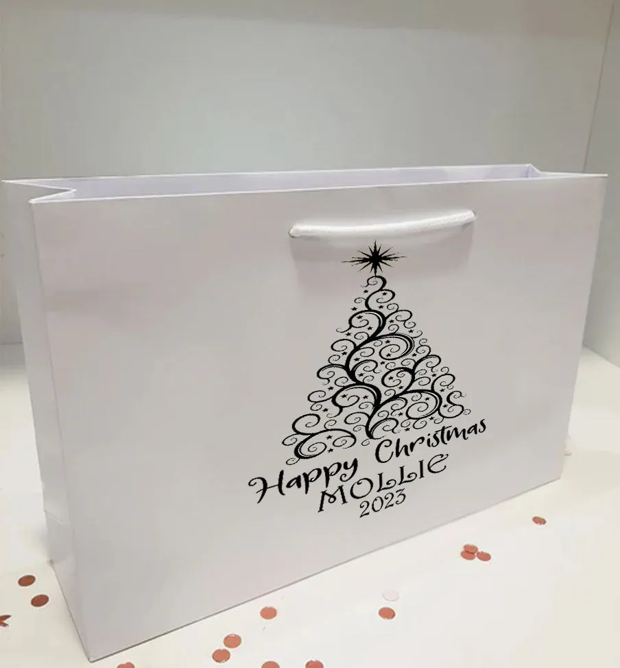 Luxury Christmas Personalised Gift Bag