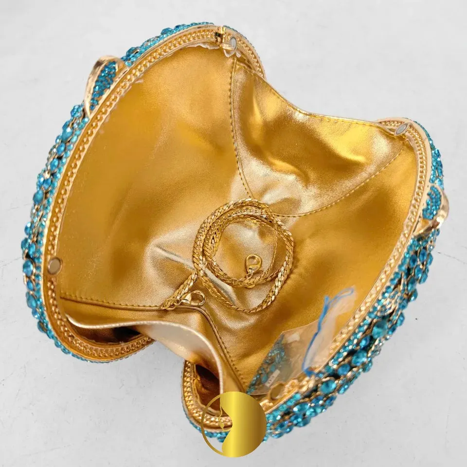 Luxury Rhinestone Purse - Blue