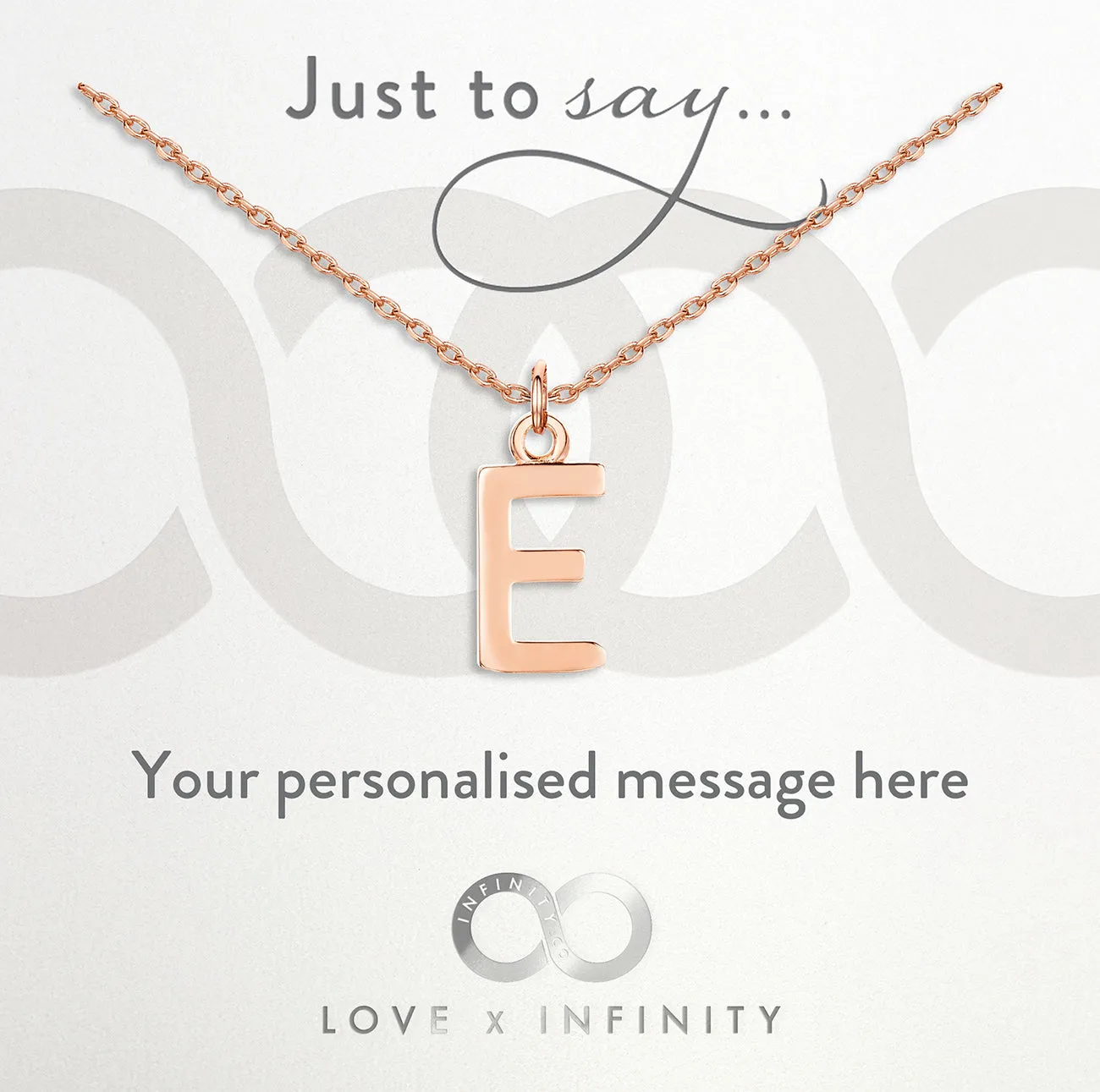 LXI Alphabet Pendant 'E'