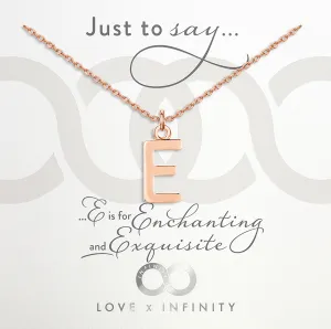 LXI Alphabet Pendant 'E'