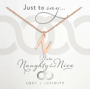 LXI Alphabet Pendant 'N'