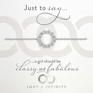 LXI CZ Halo Bracelet