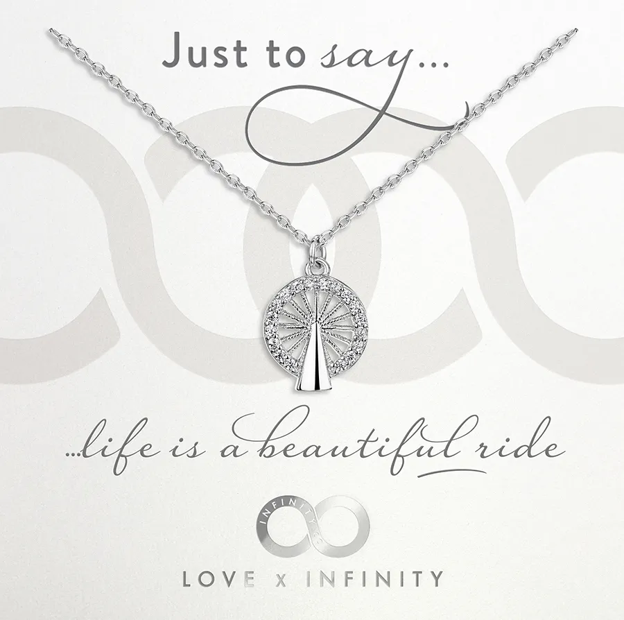 LXI Ferris Wheel Pendant- Rhodium