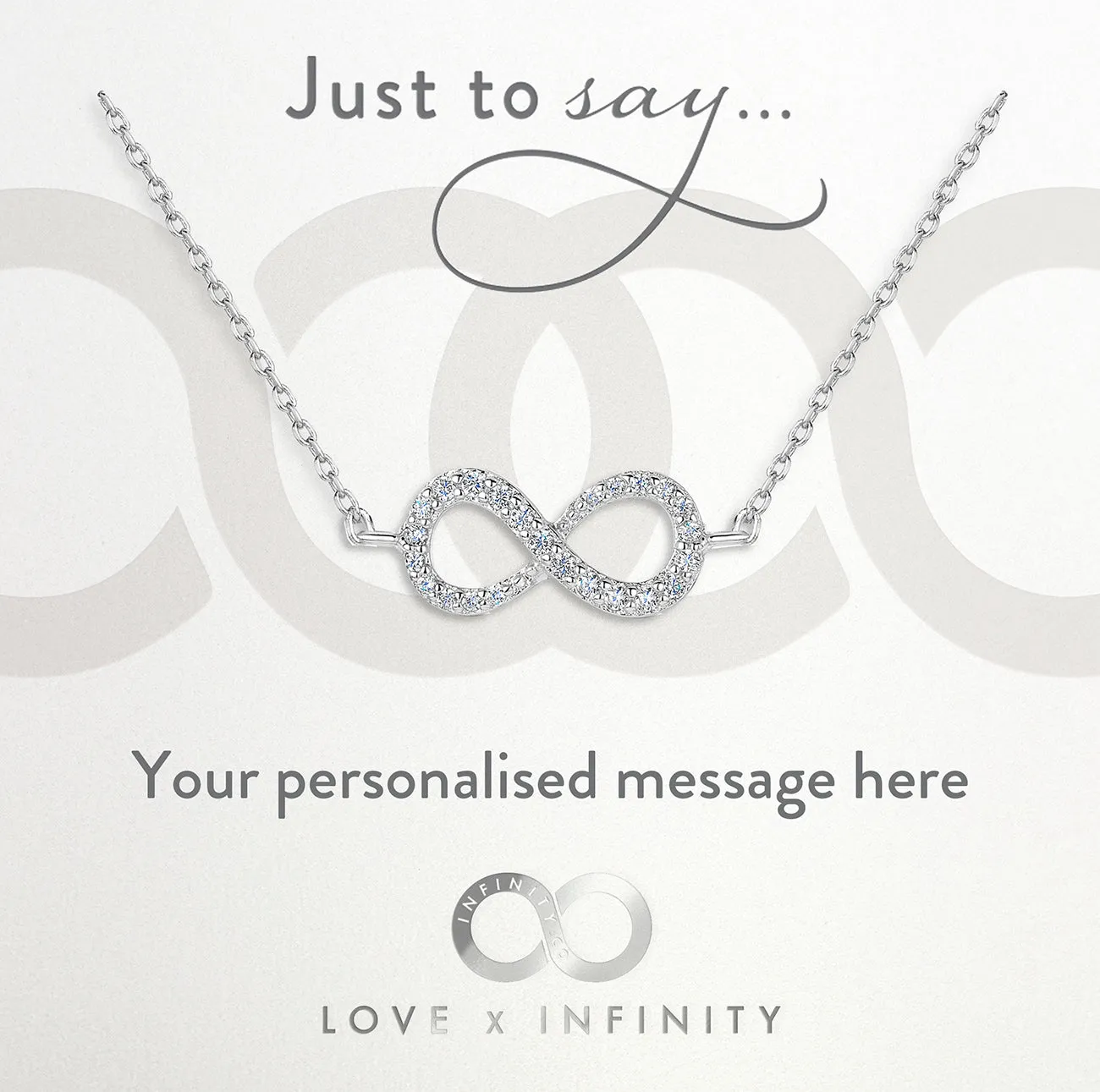 LXI Infinity Pendant Rhodium