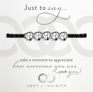 LXI Mens Friendship Bracelet- Rhodium