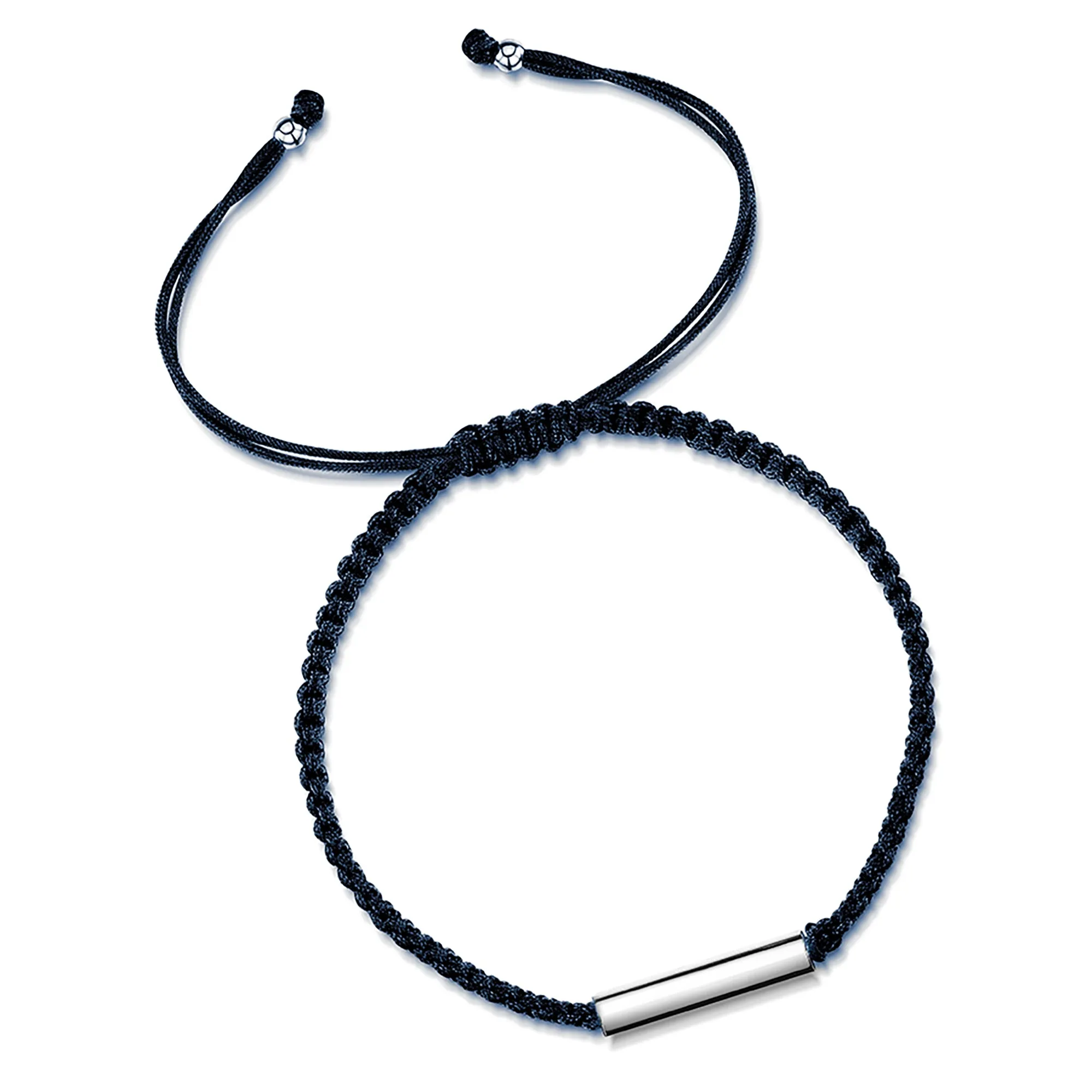 LXI Mens Happy Fathers Day Friendship Bracelet- Rhodium