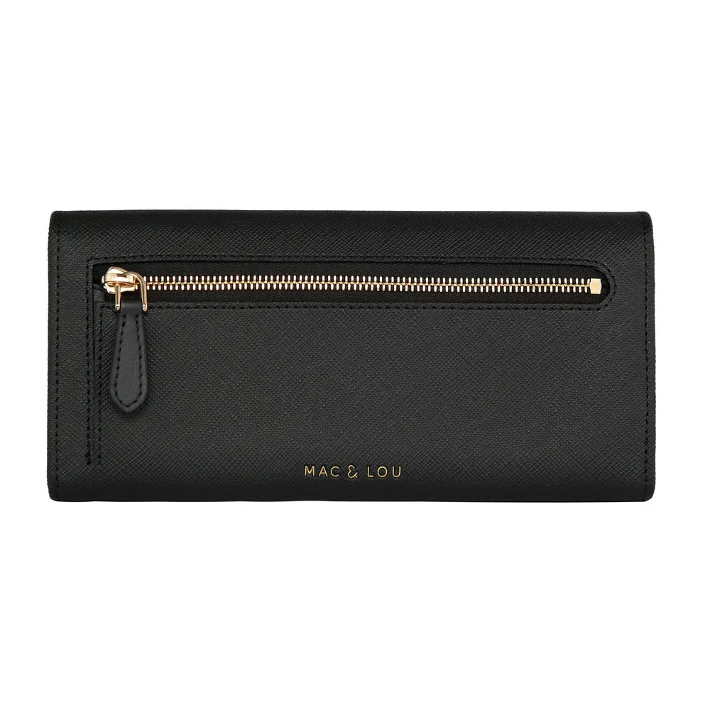 MAC&LOU Bifold Wallet Vegan Leather Black