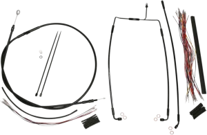 Magnum 486302 Black Vinyl XR Handlebar Installation Kit with Black Fittings for 15-17in. Ape
