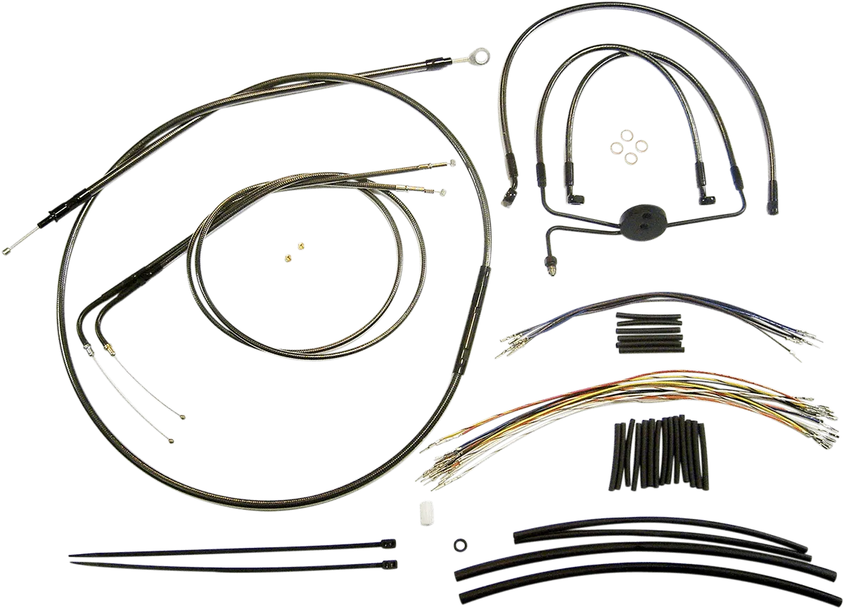 Magnum 487191 Black Pearl Handlebar Installation Kit for 12-14in. Ape
