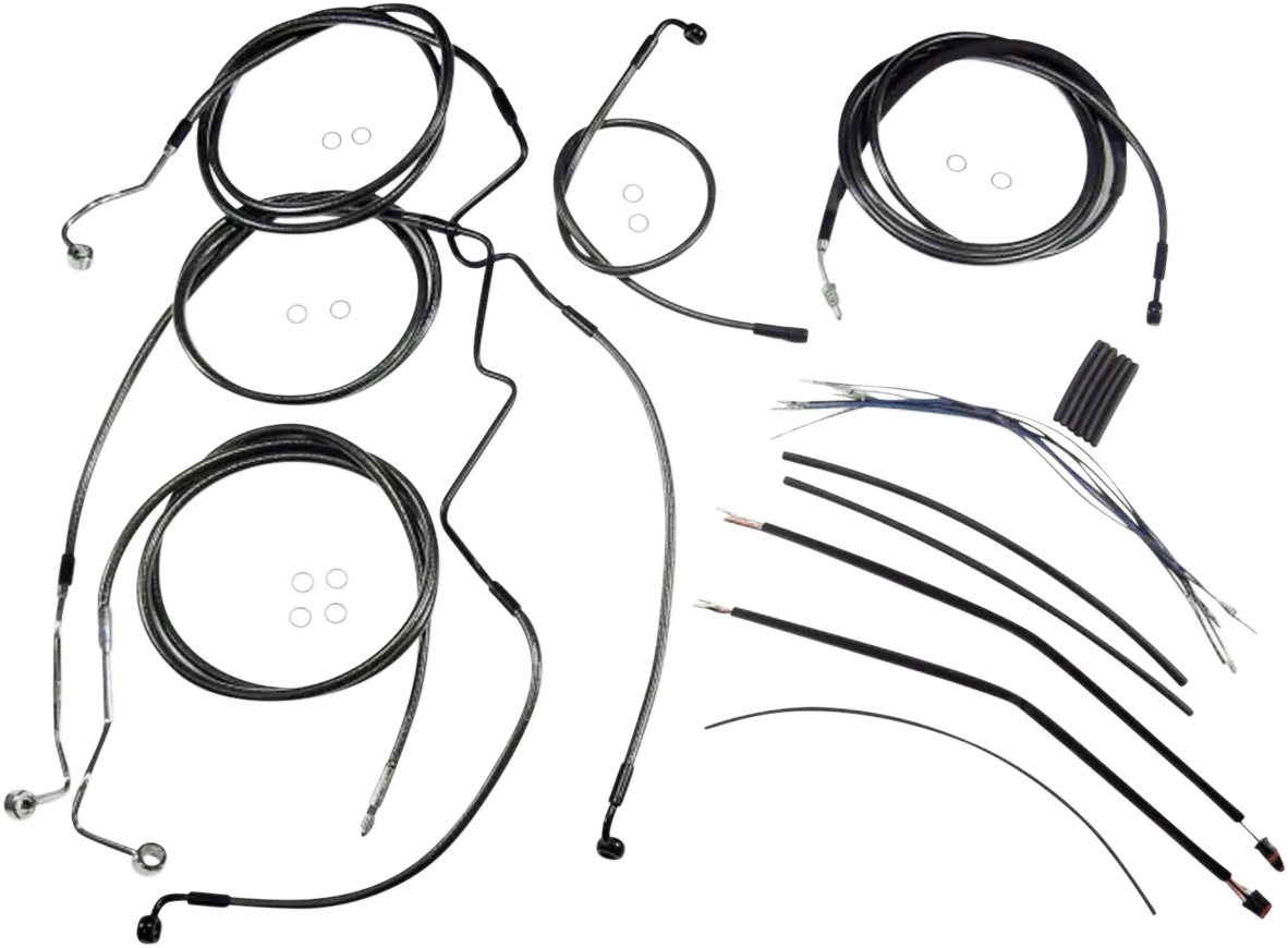 Magnum 487551 Black Pearl Handlebar Installation Kit for 12-14in. Ape