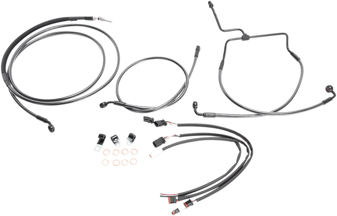 Magnum 487861 Black Pearl Handlebar Installation Kit for 12-14in. Ape