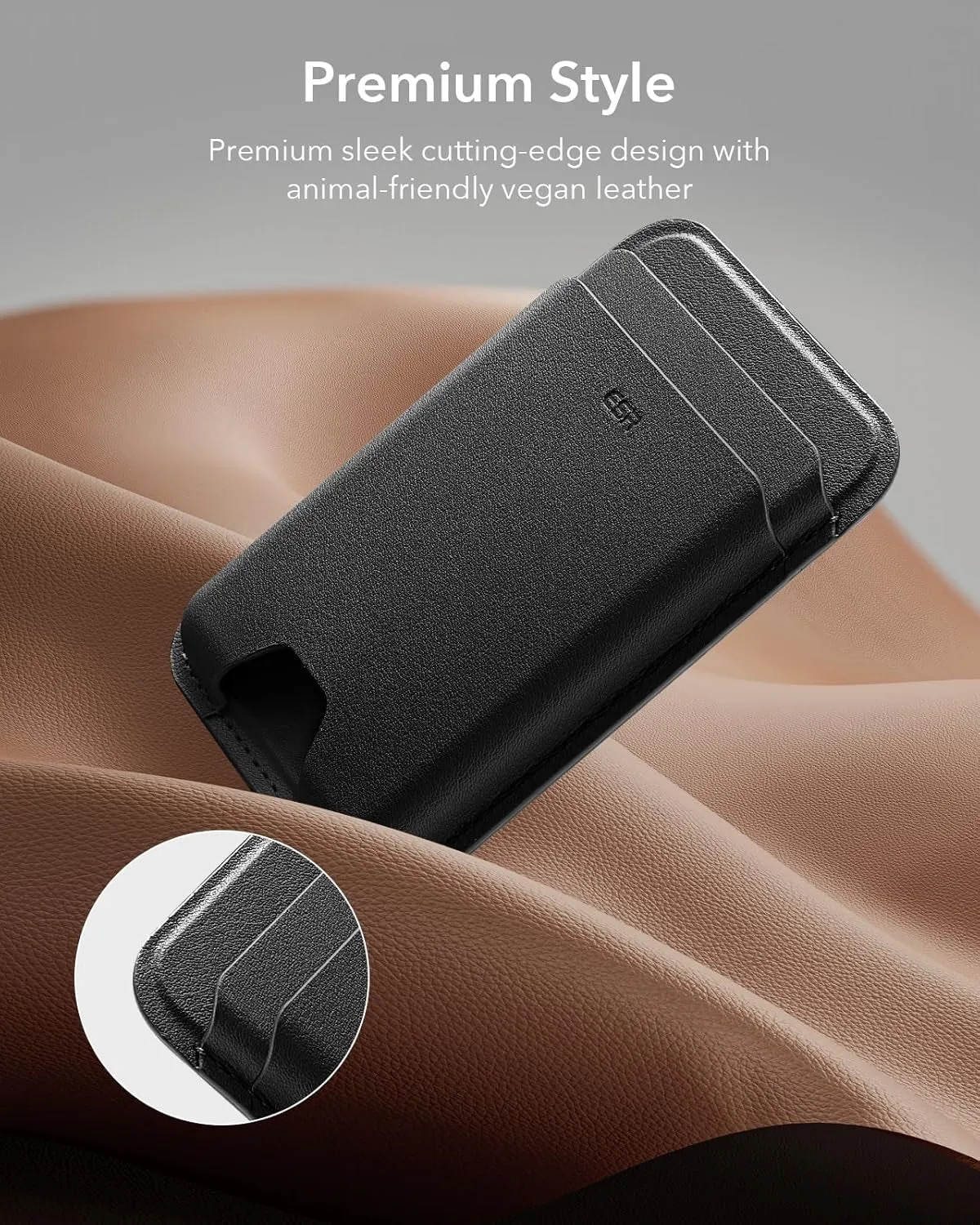 MagSafe Wallet, 5-Card Holder, iPhone Wallet with 3,200 g Magnetic Strength
