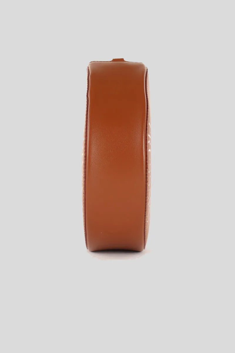 Main Logo Pop Disco Bag Pvc   Ecoleather - Brown