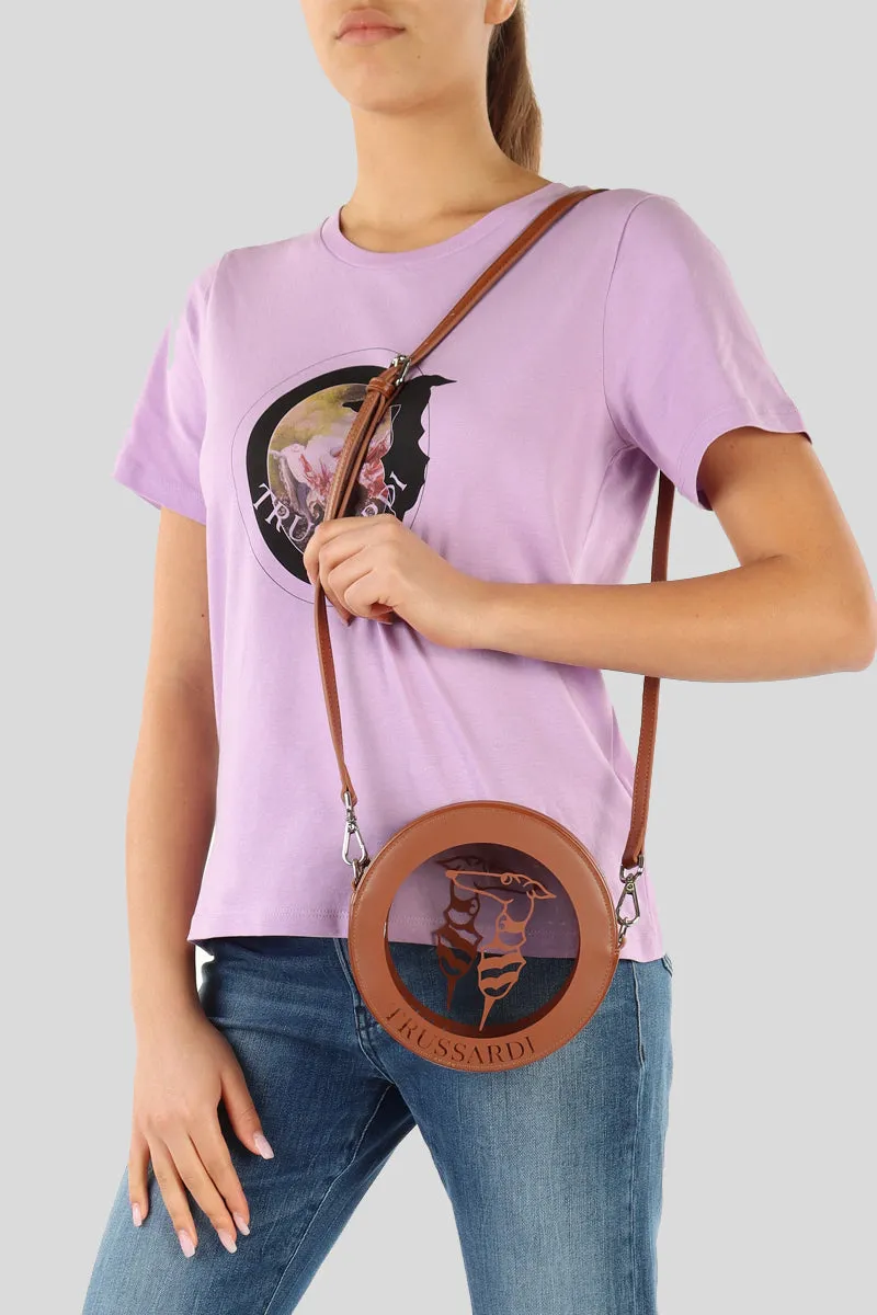Main Logo Pop Disco Bag Pvc   Ecoleather - Brown