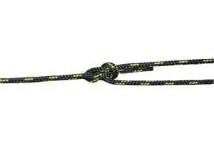 Marine Rope - Black-Yellow Fleck & Reflective - 6mm