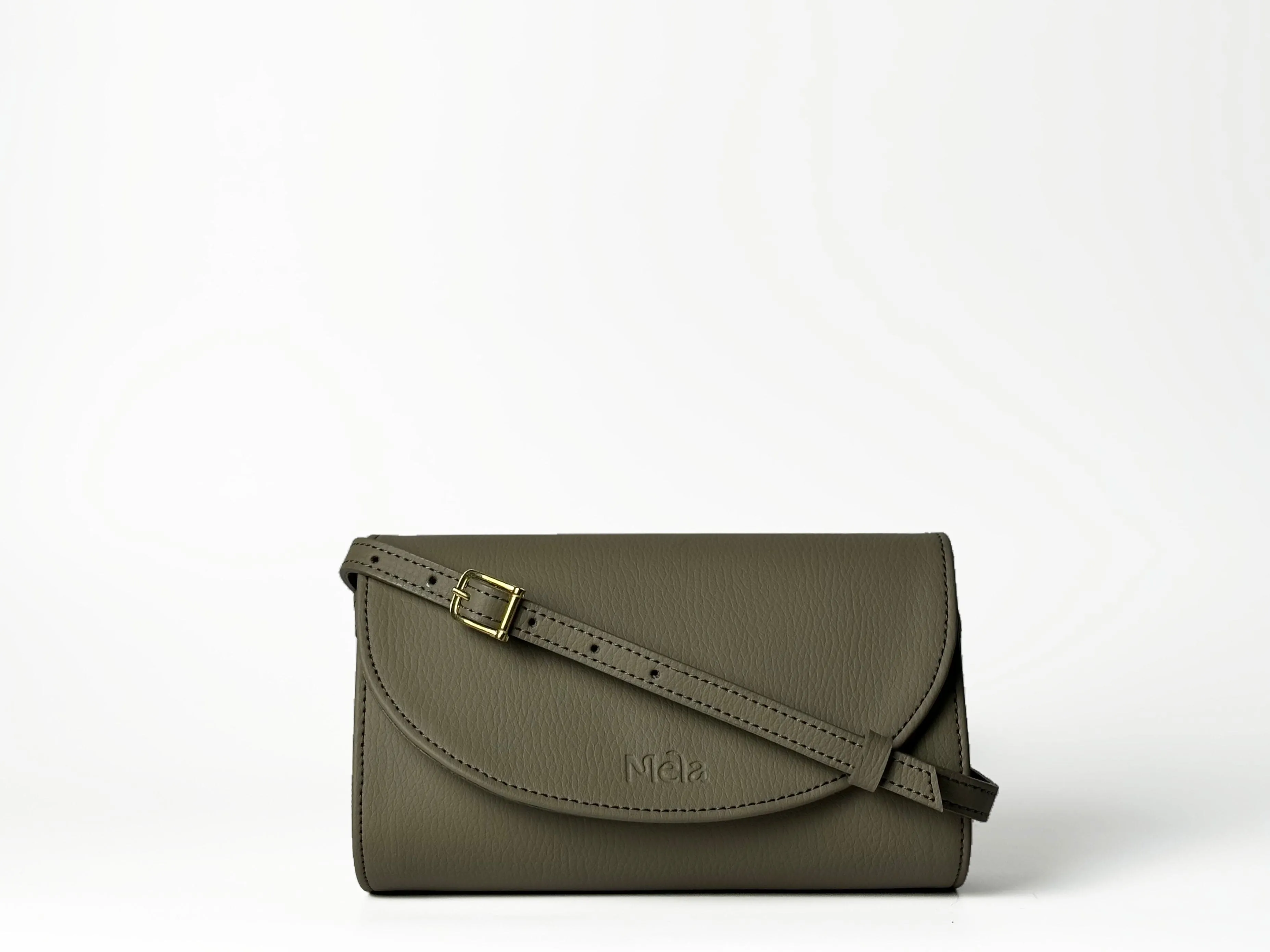 Marlee Apple Leather Vegan Crossbody Bag | Pistachio