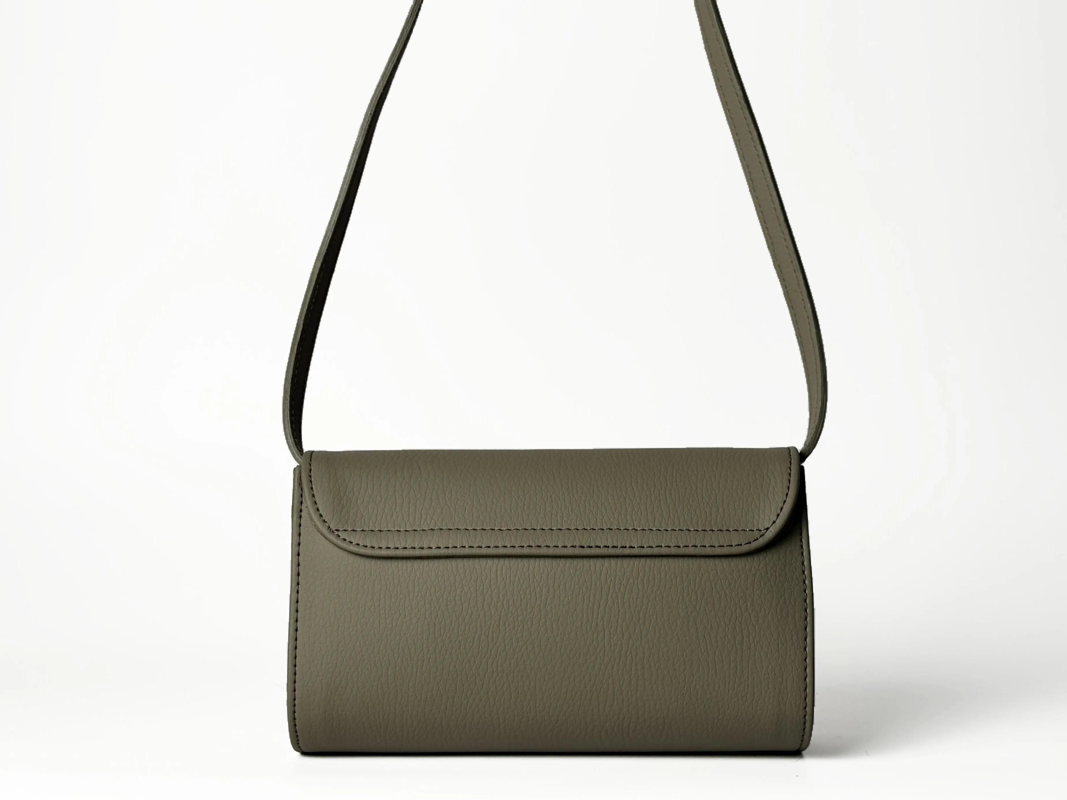 Marlee Apple Leather Vegan Crossbody Bag | Pistachio