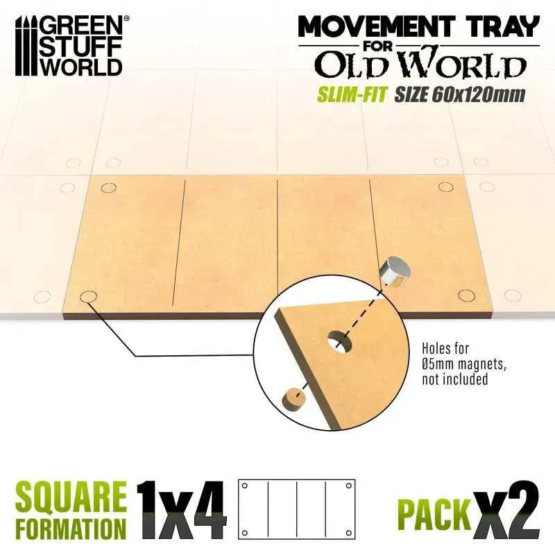 MDF Movement Trays 120x60mm Slimfit