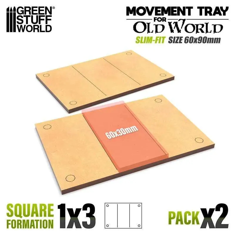 MDF Movement Trays 90x60mm Slimfit